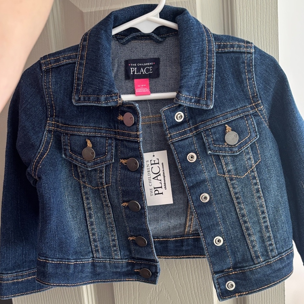 The Children's Place Dark Blue Jean Jacket for Kids